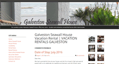 Desktop Screenshot of galvestonseawallhouse.com